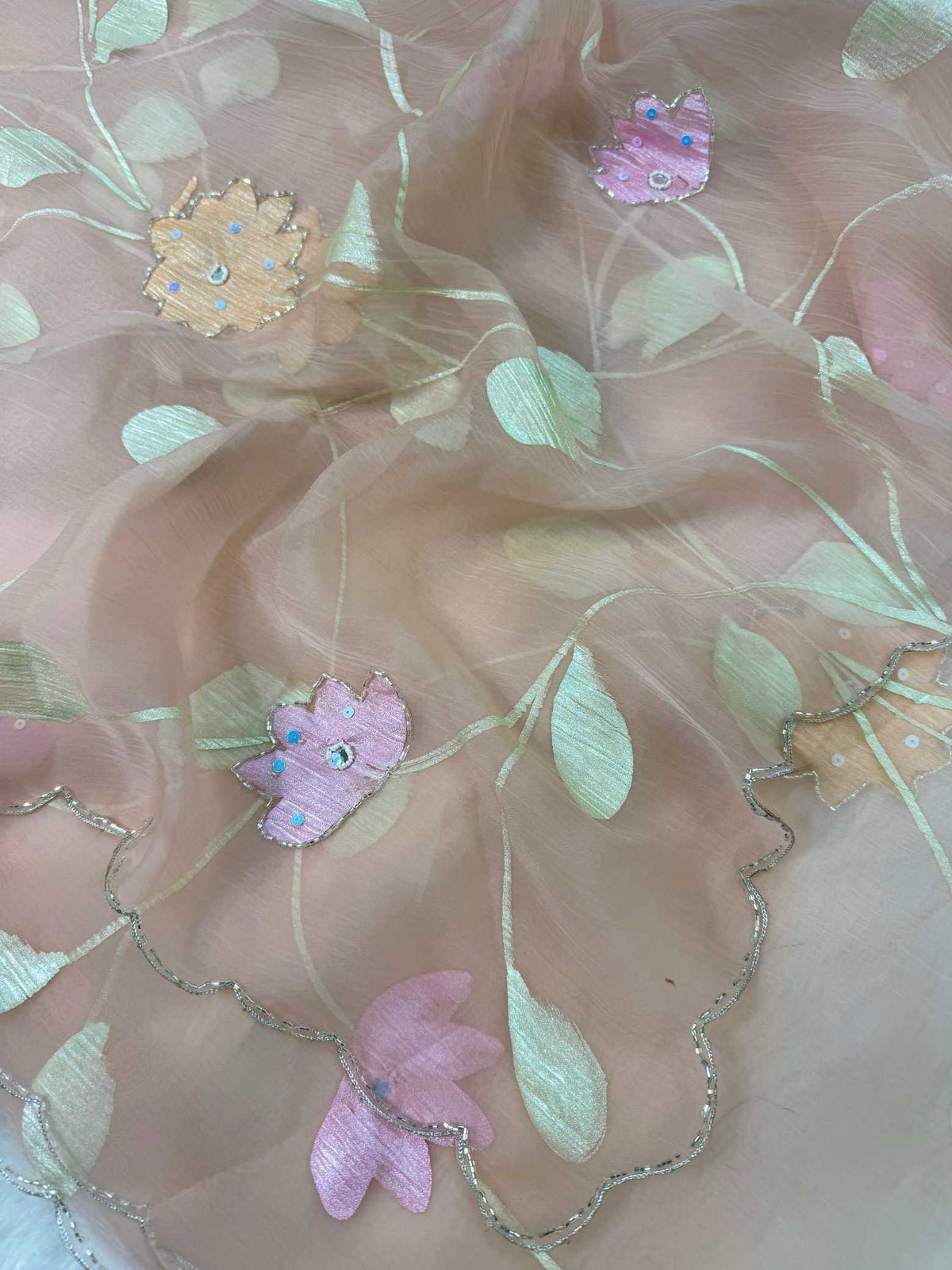 Chiffon Printed Silk Saree