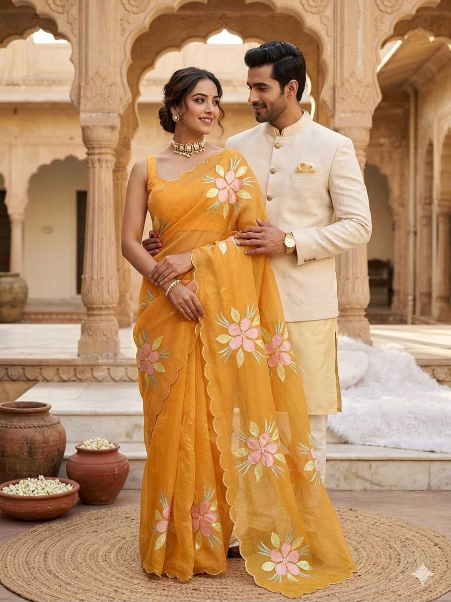 Chiffon Printed Silk Saree