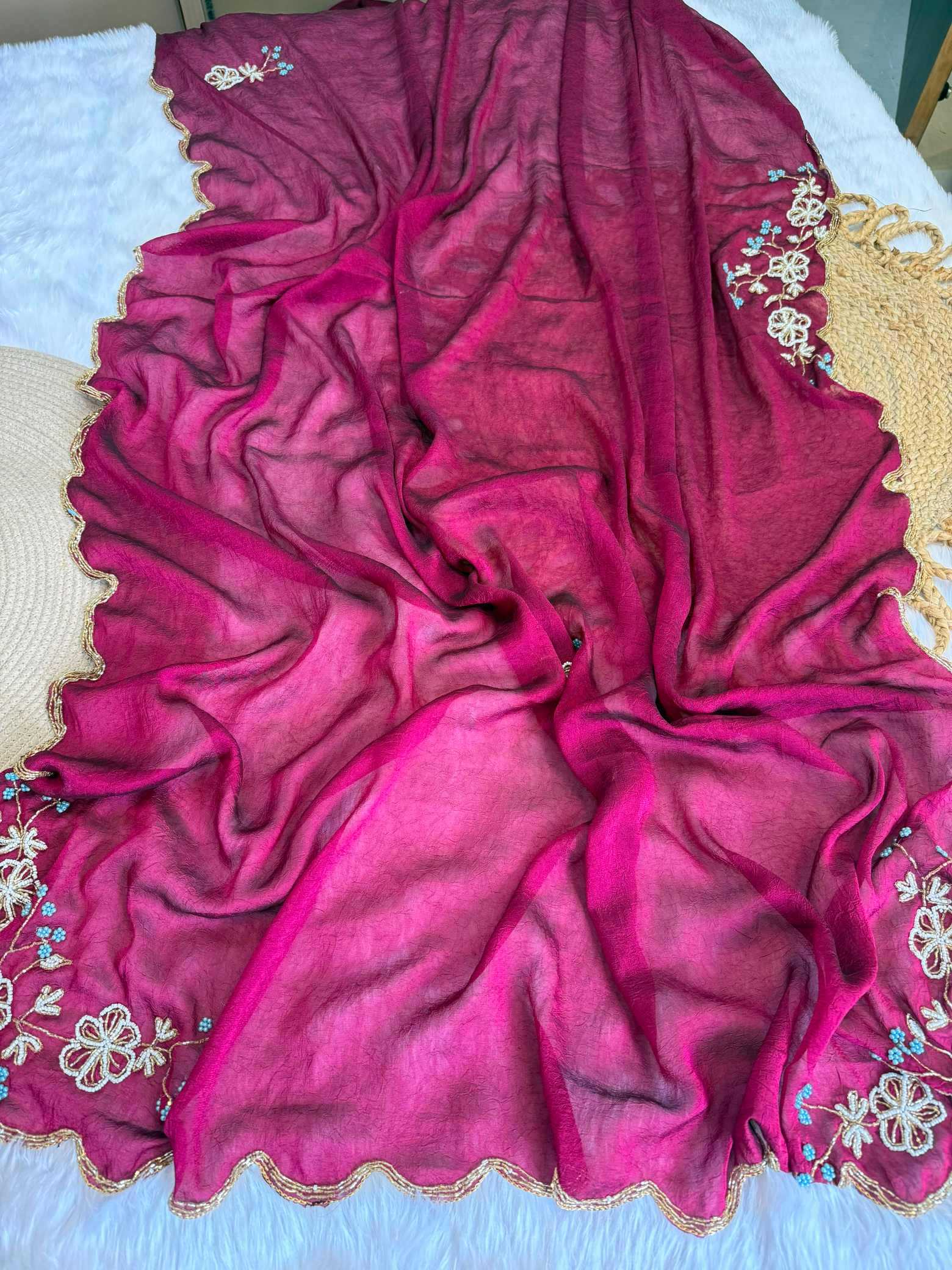 Hand Work Saree