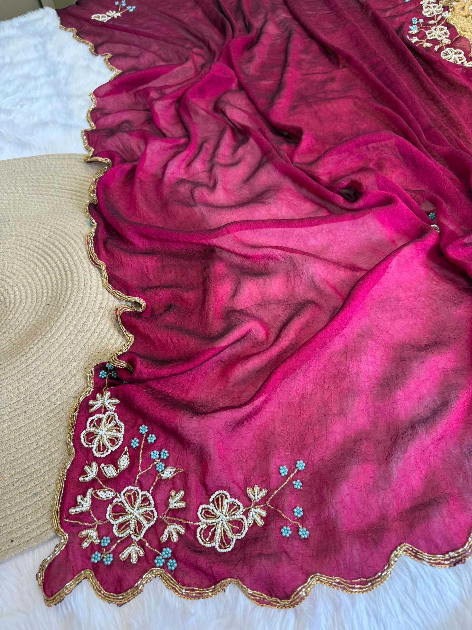 Hand Work Saree