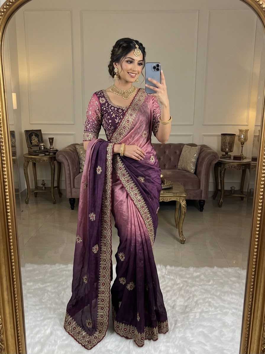 Party Wear Silk Saree