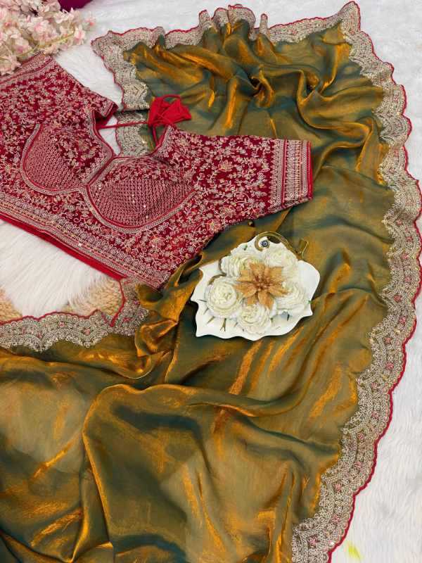 Space Silk Designer Saree