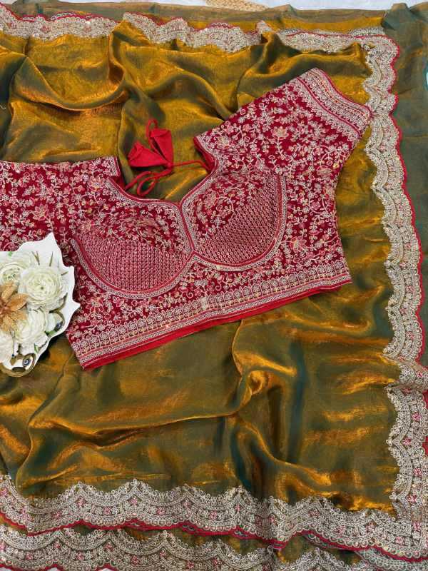 Space Silk Designer Saree