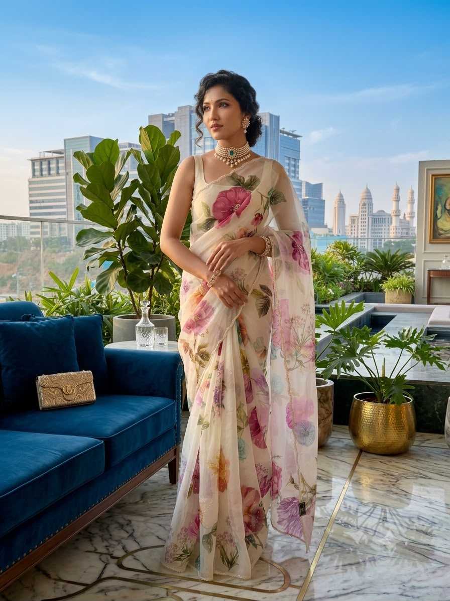 Fancy Printed Saree