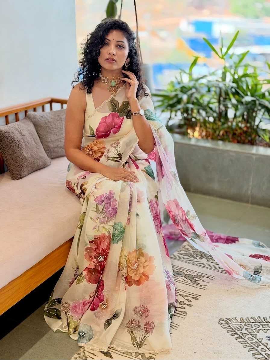 Fancy Printed Saree