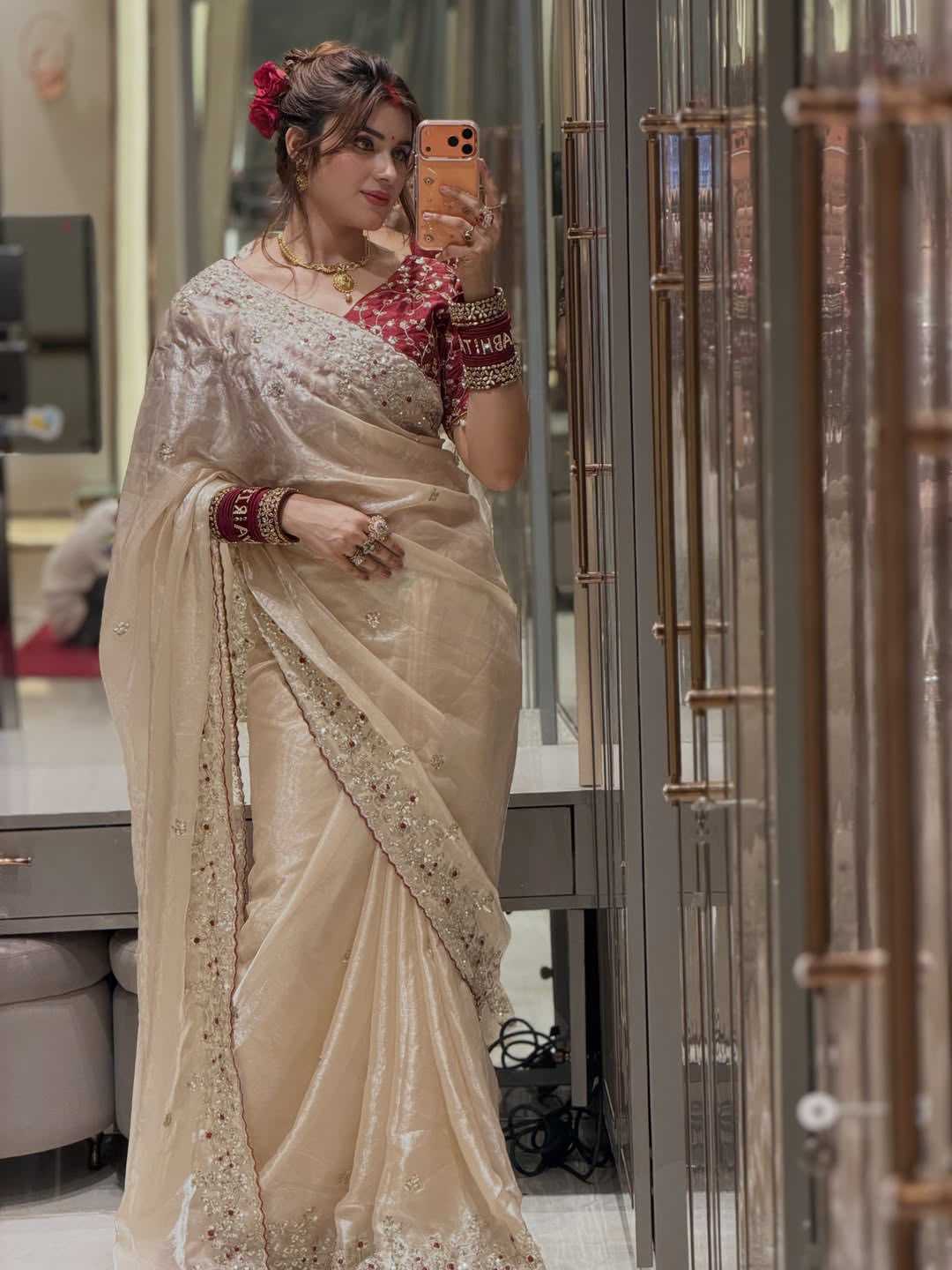 Space Silk Soft Saree