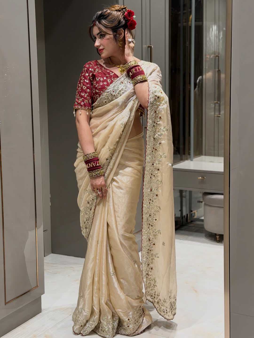 Space Silk Soft Saree