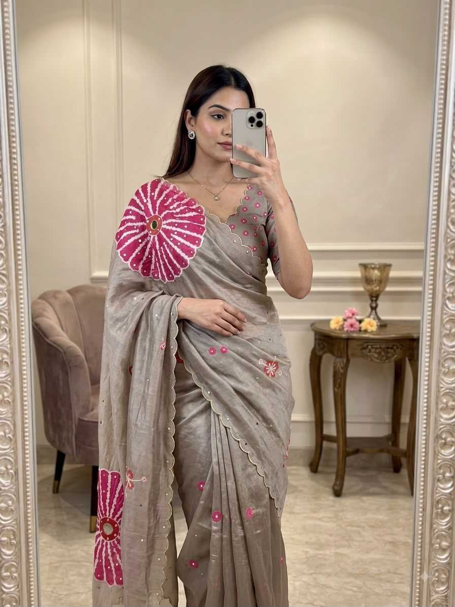 Tabby Silk Printed Saree