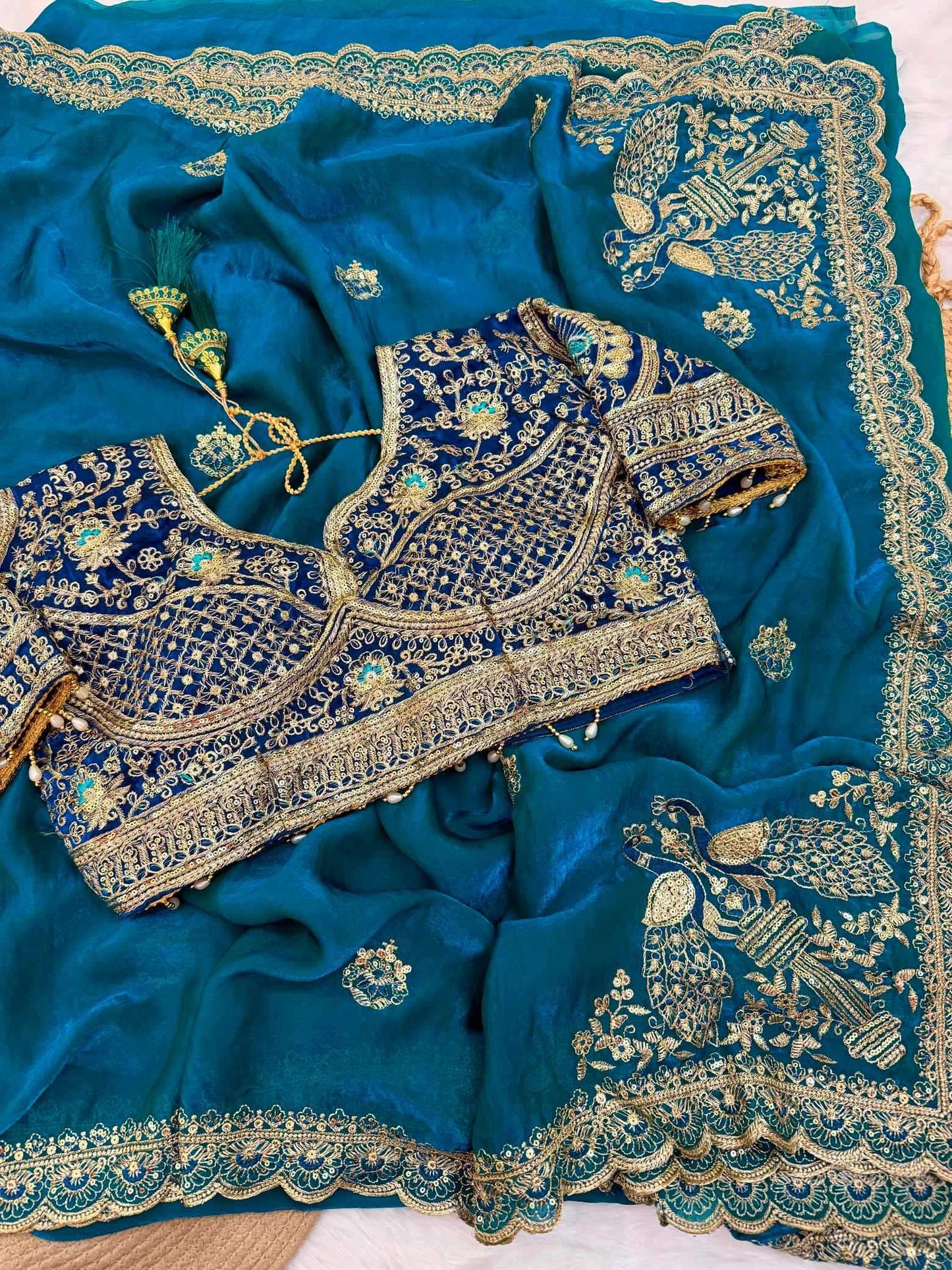 Satin Designer Saree