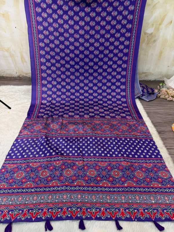 Japan Sartin Printed Saree