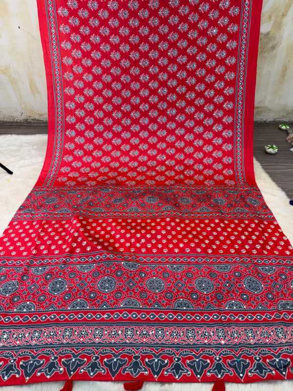 Japan Sartin Printed Saree