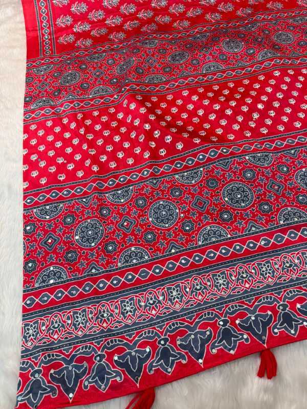 Japan Sartin Printed Saree
