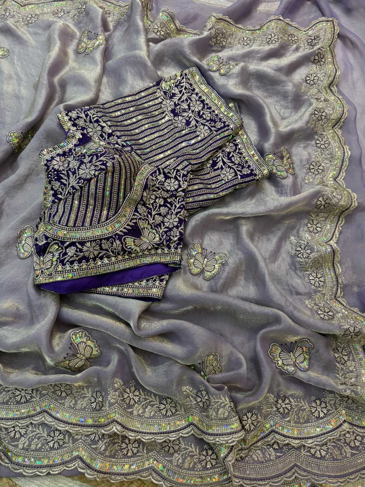 Space Silk Designer Saree