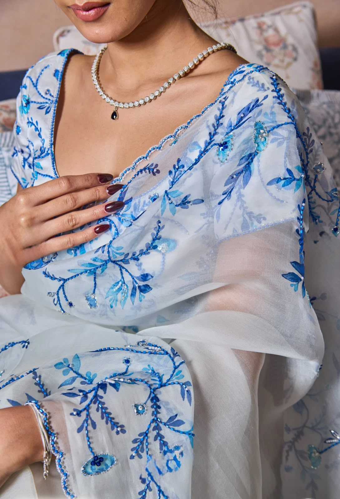 Kadambini Tabby Silk Soft Saree