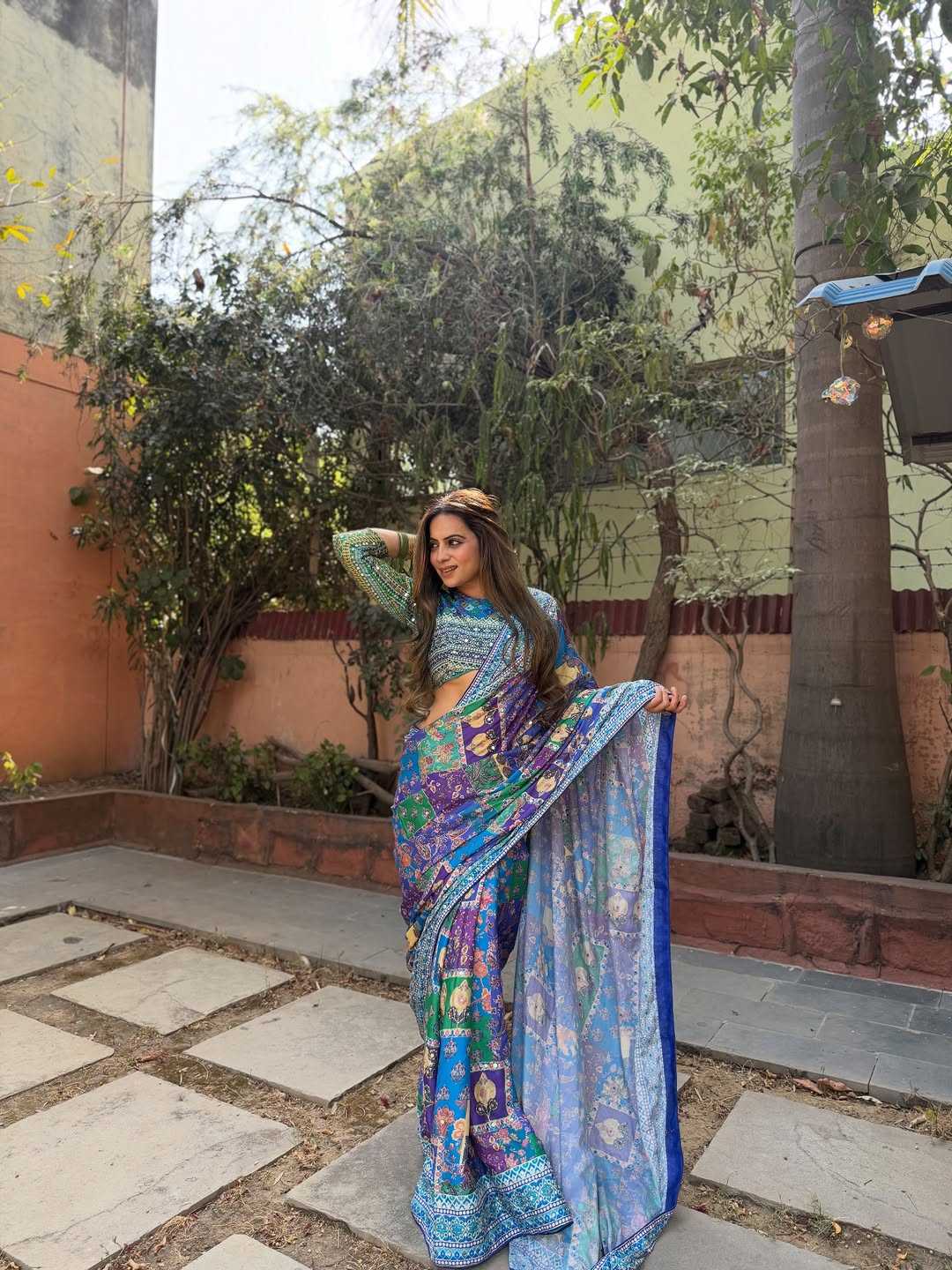 Chinon Designer Saree