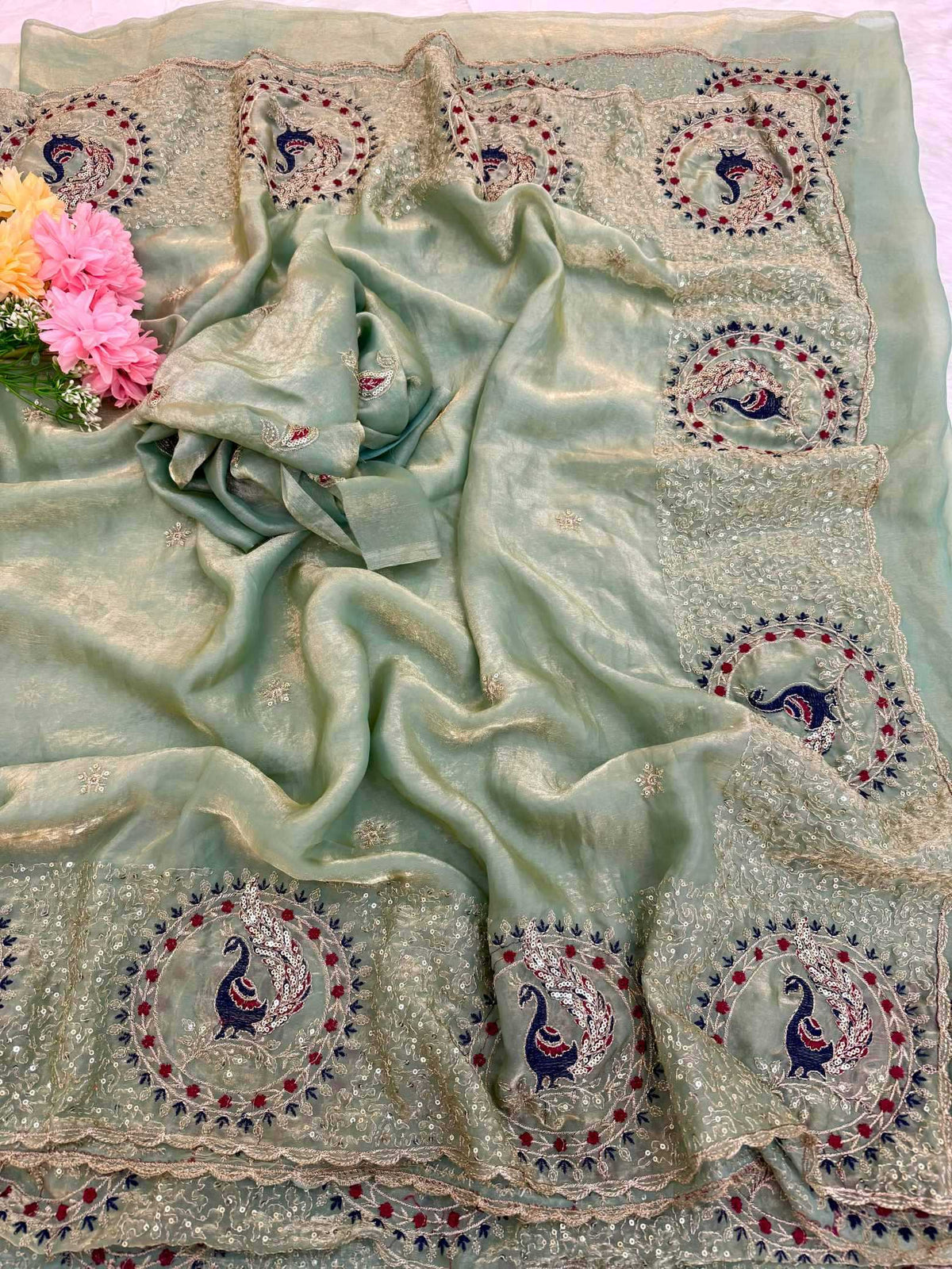 Satin Designer Saree