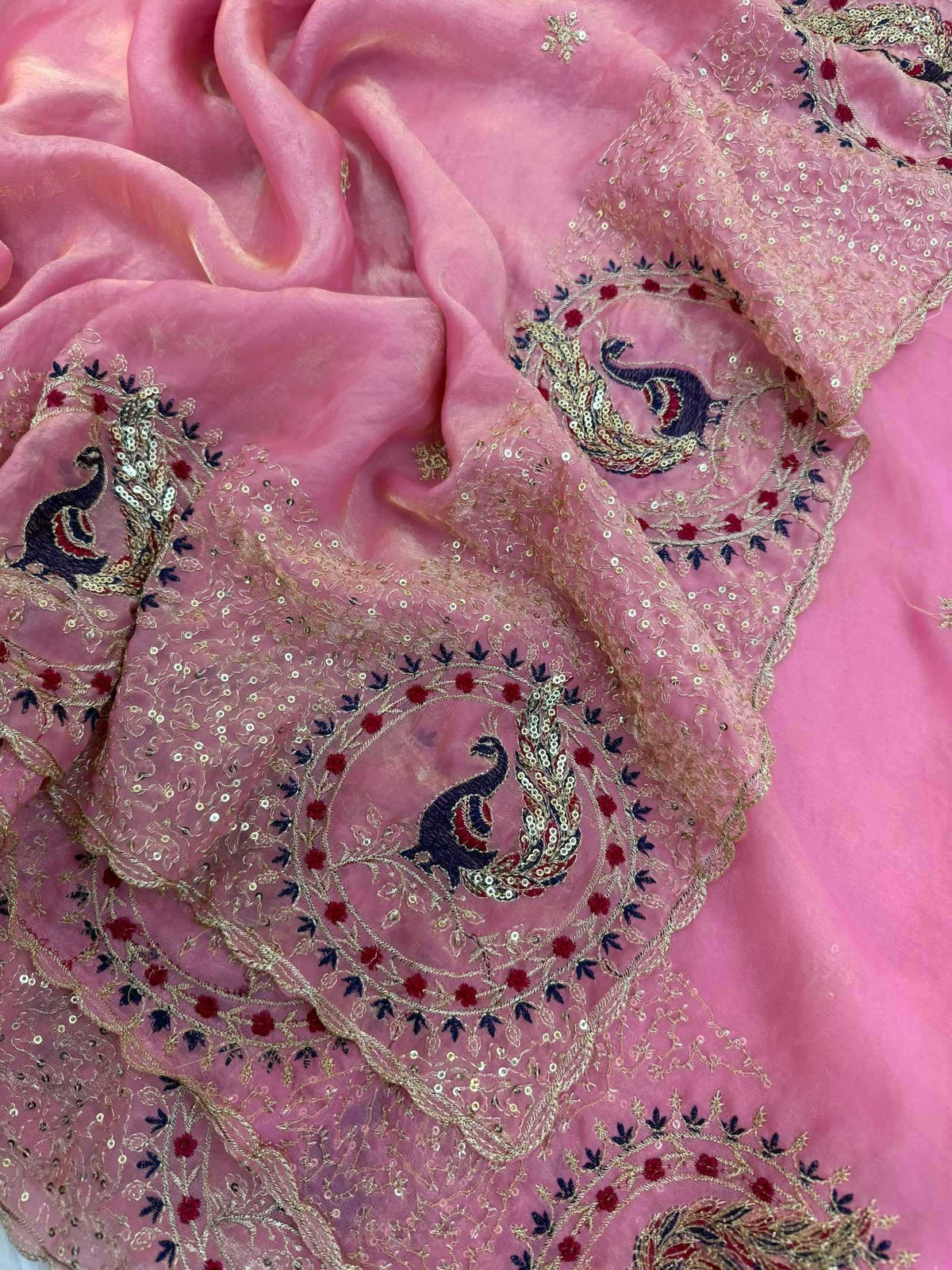 Satin Designer Saree
