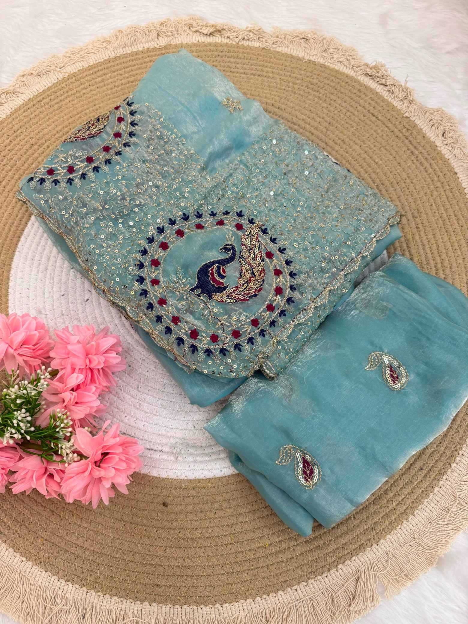 Satin Designer Saree