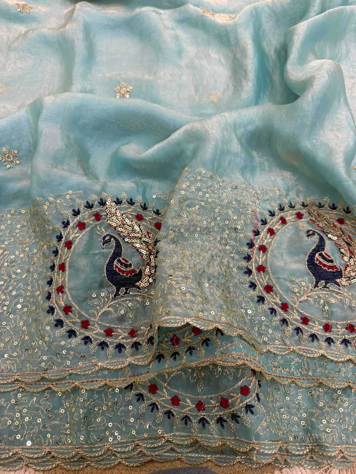 Satin Designer Saree