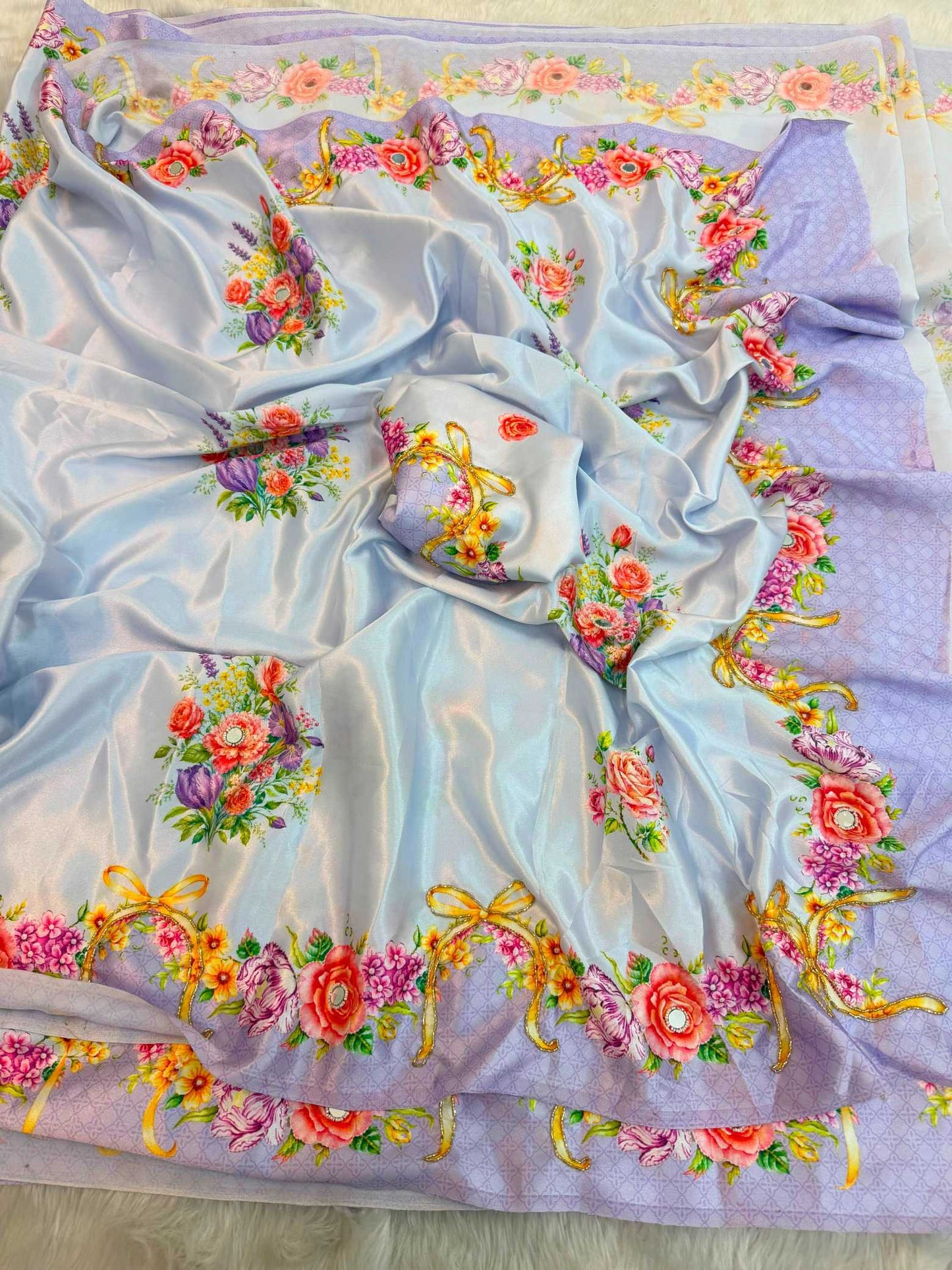 Satin Silk Handloom Saree