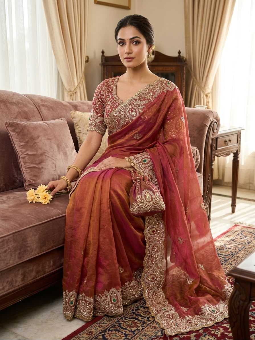 Satin Silk Traditional Saree