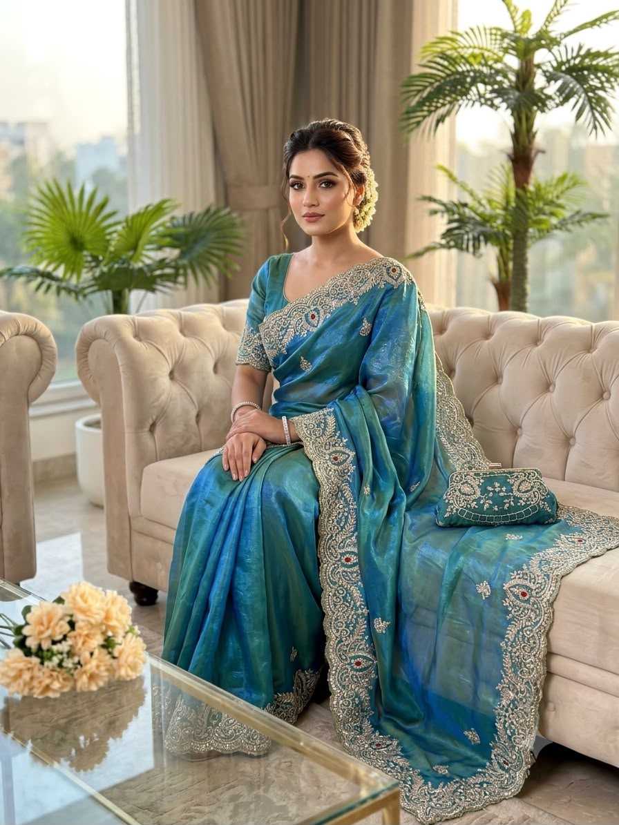 Satin Silk Traditional Saree