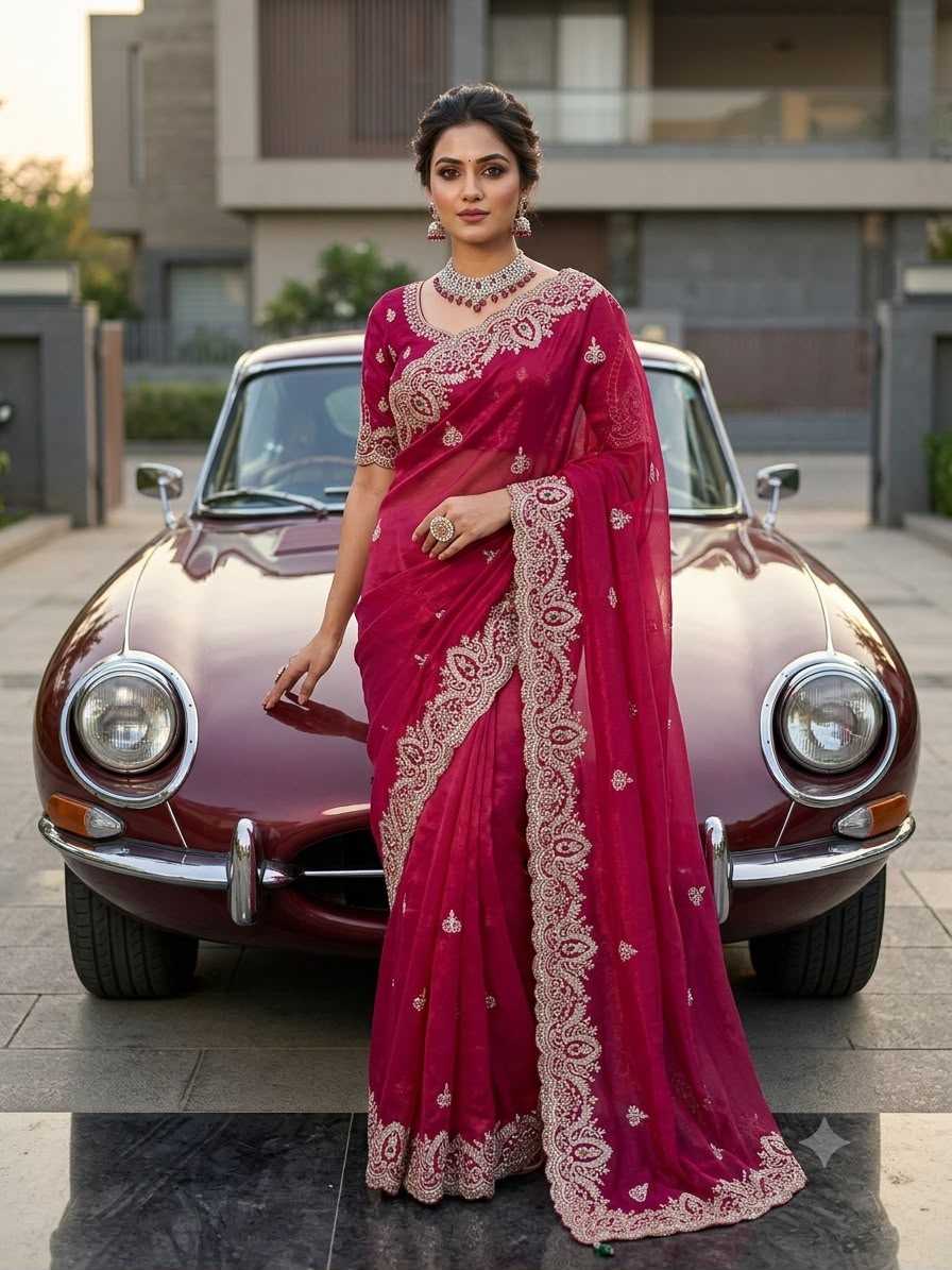 Satin Silk Traditional Saree