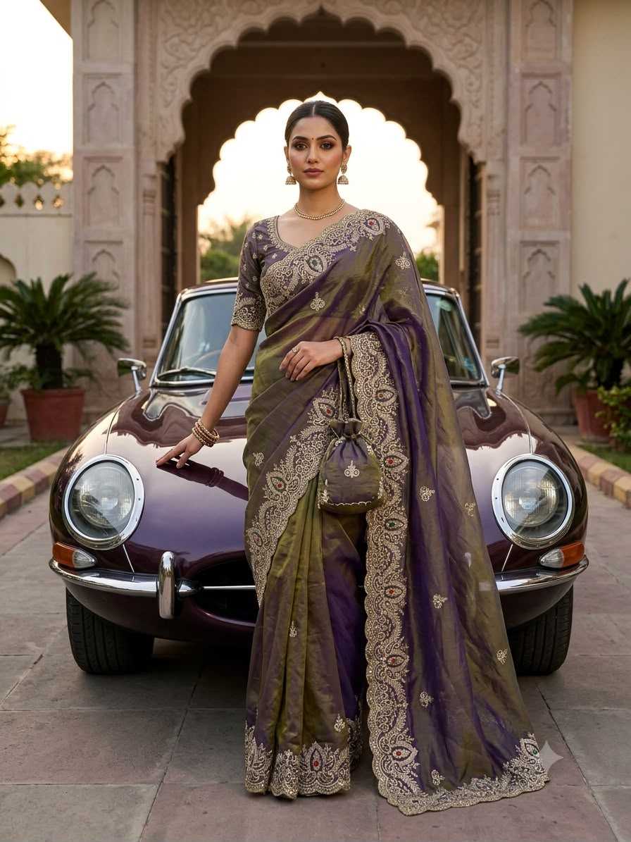 Satin Silk Traditional Saree