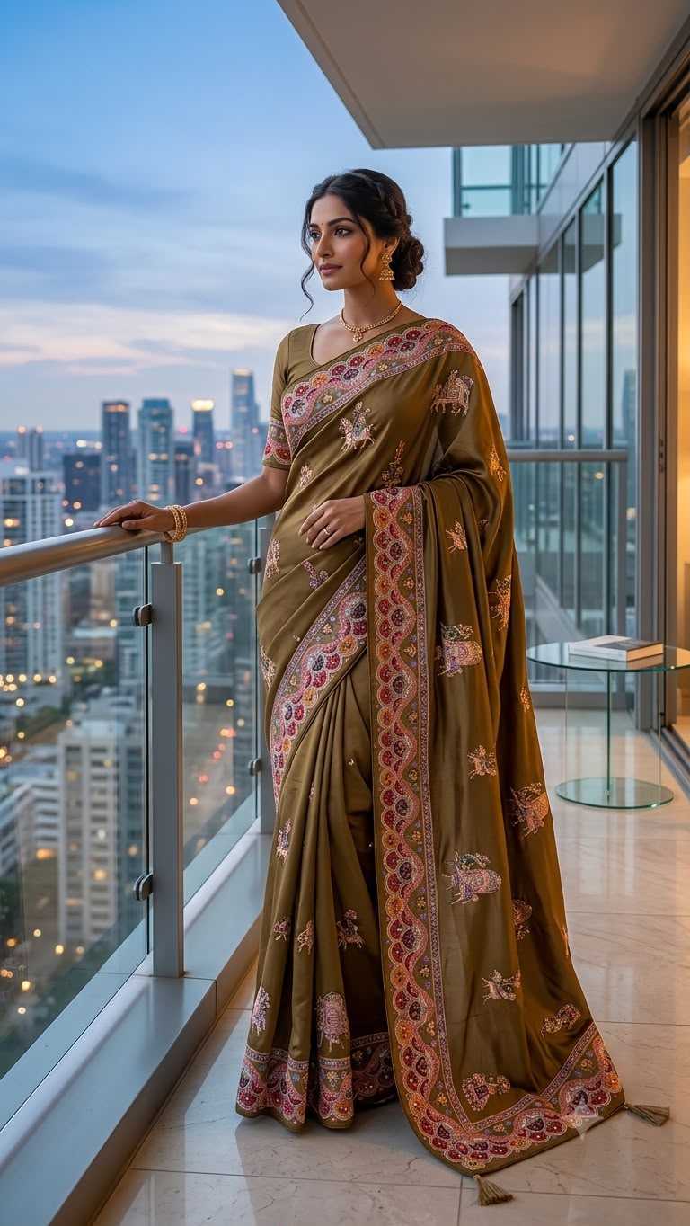 Crepe Silk Printed Saree