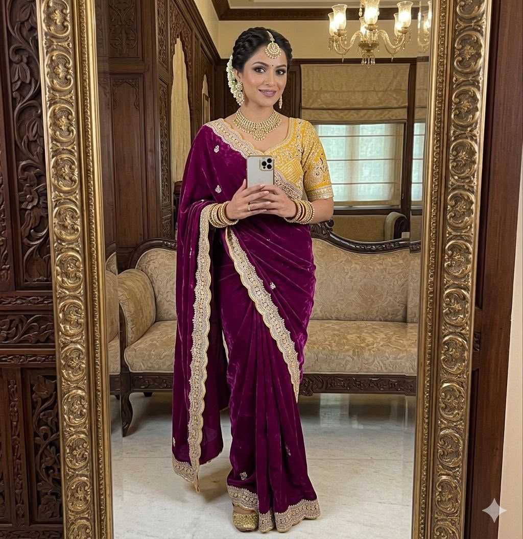 Space Silk Designer Saree