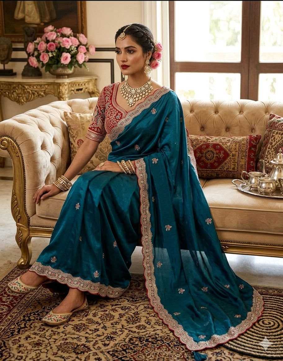 Space Silk Designer Saree