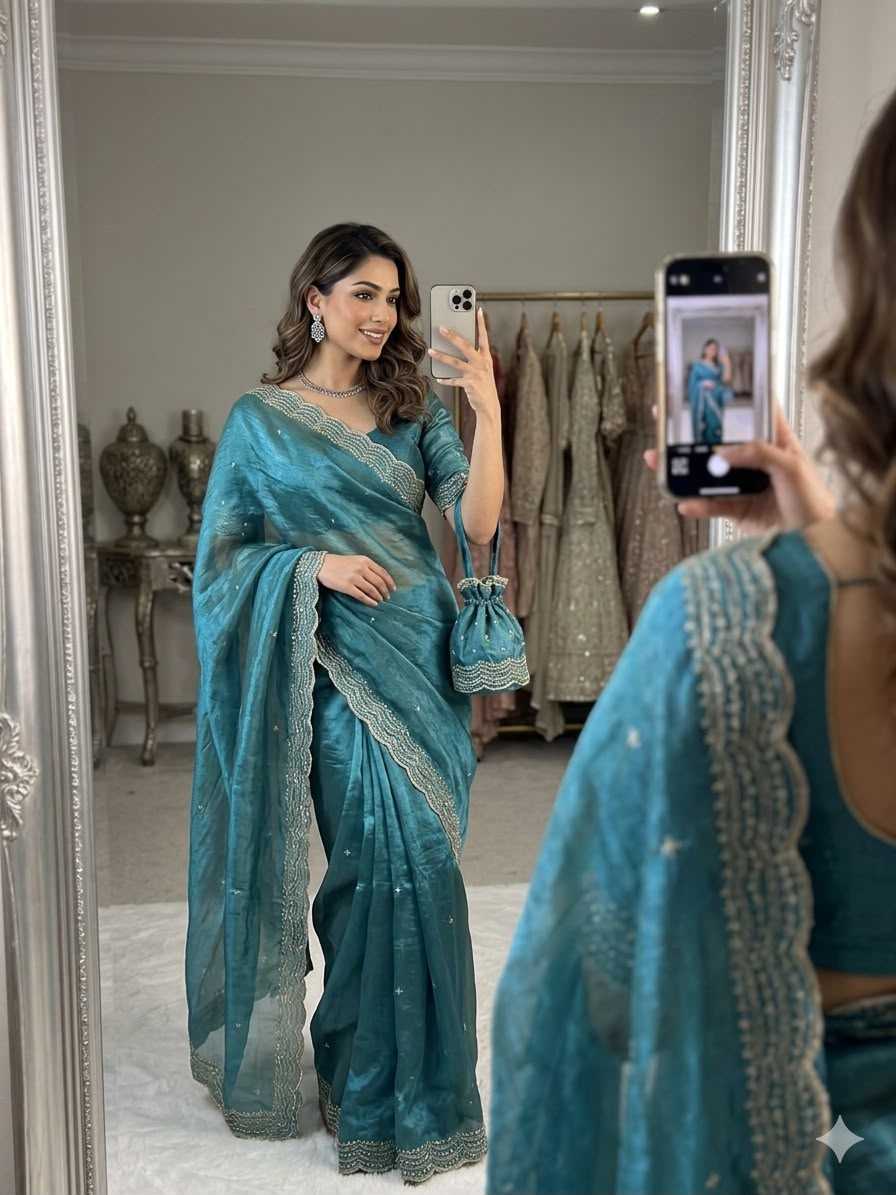 Space Silk Designer Saree