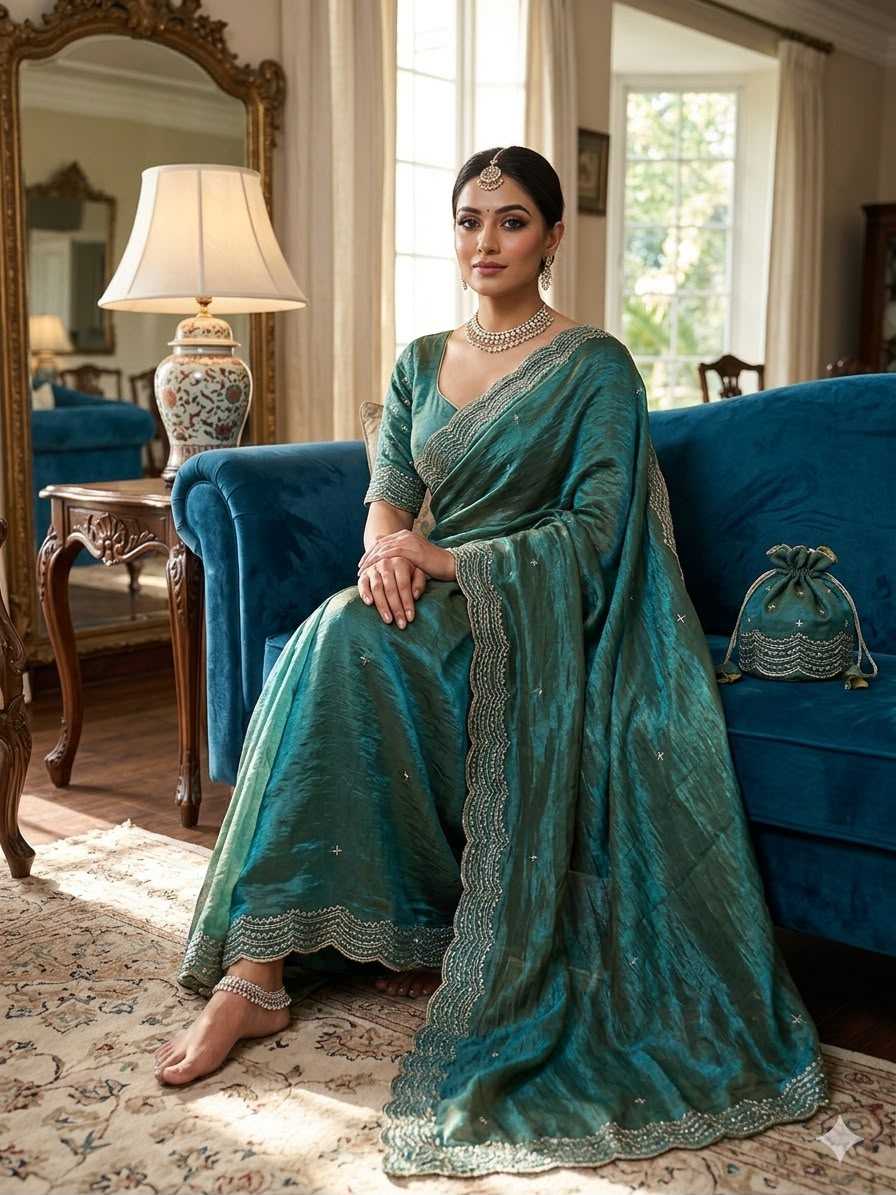 Space Silk Designer Saree