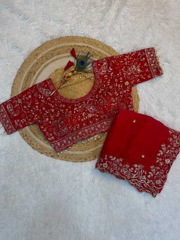 Space Silk Sequence Saree in Wine