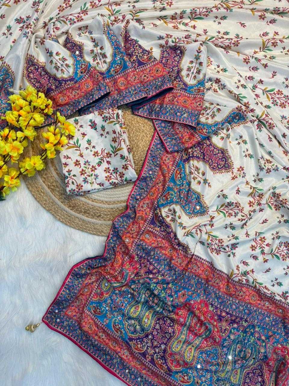 Chinon Printed Saree