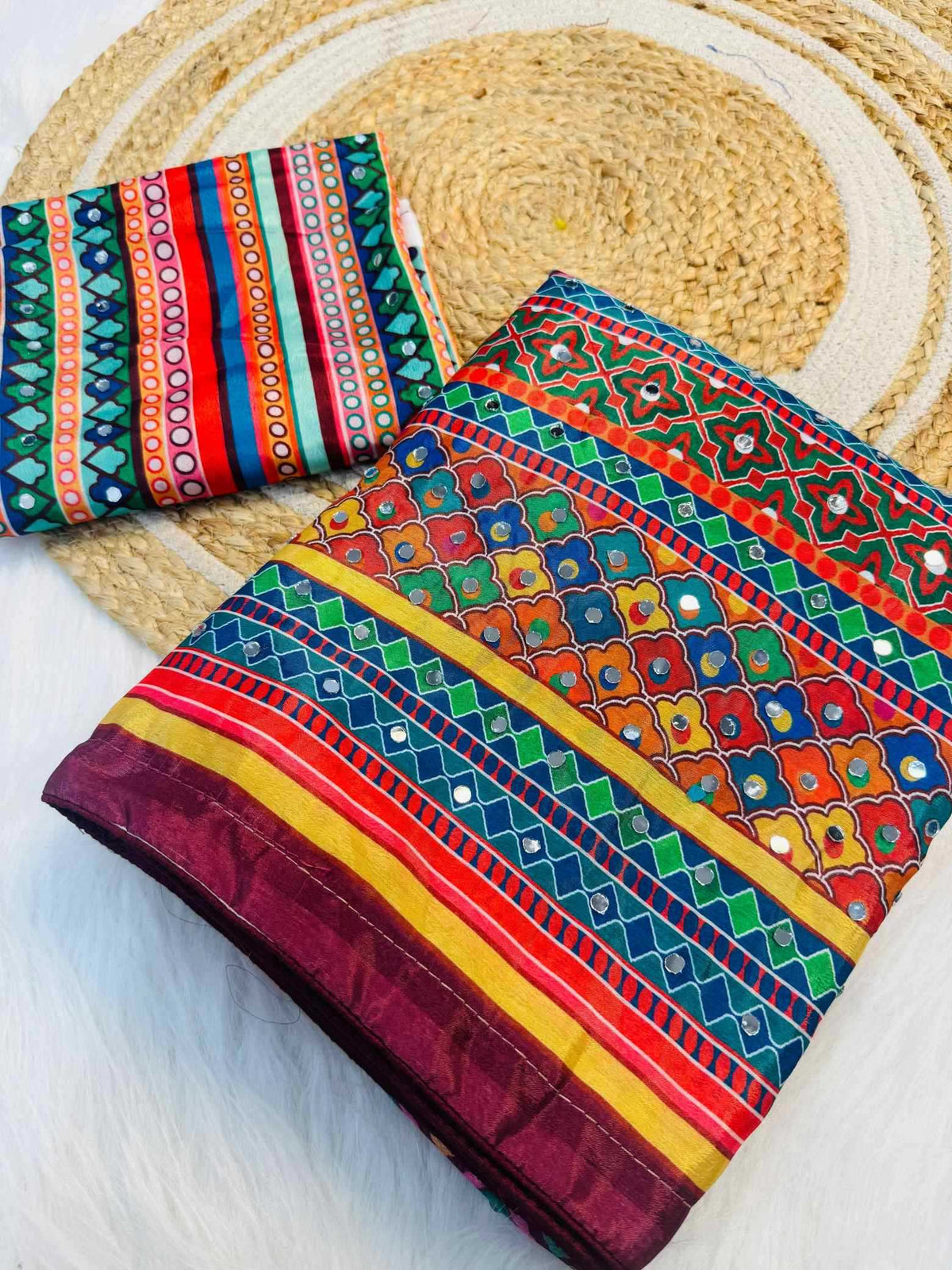 Chinon Printed Saree