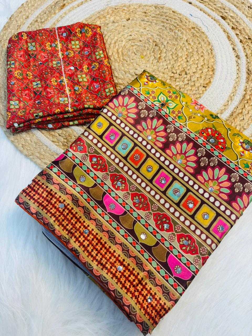 Chinon Printed Saree