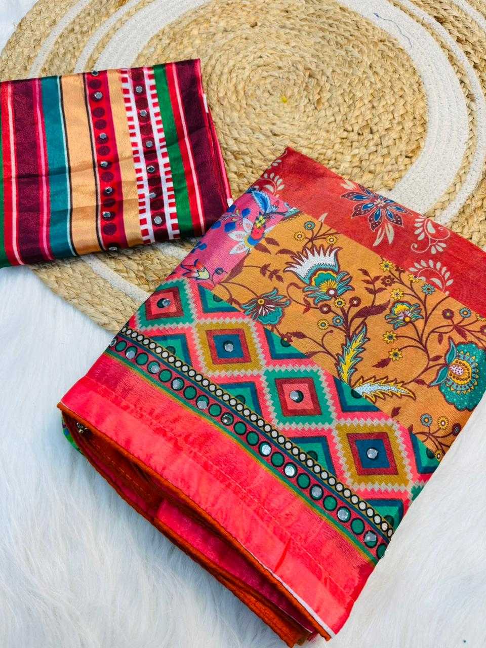 Chinon Printed Saree