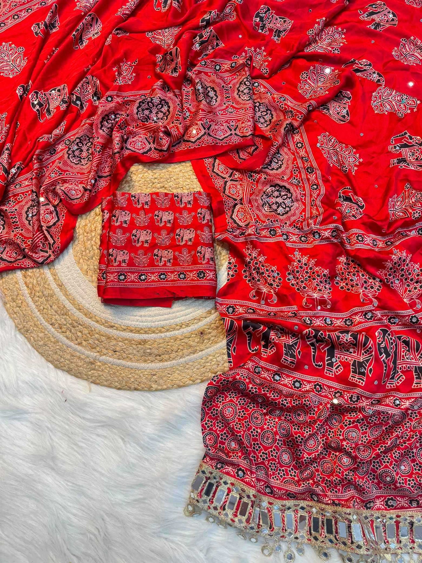 Satin Silk Brocade Saree