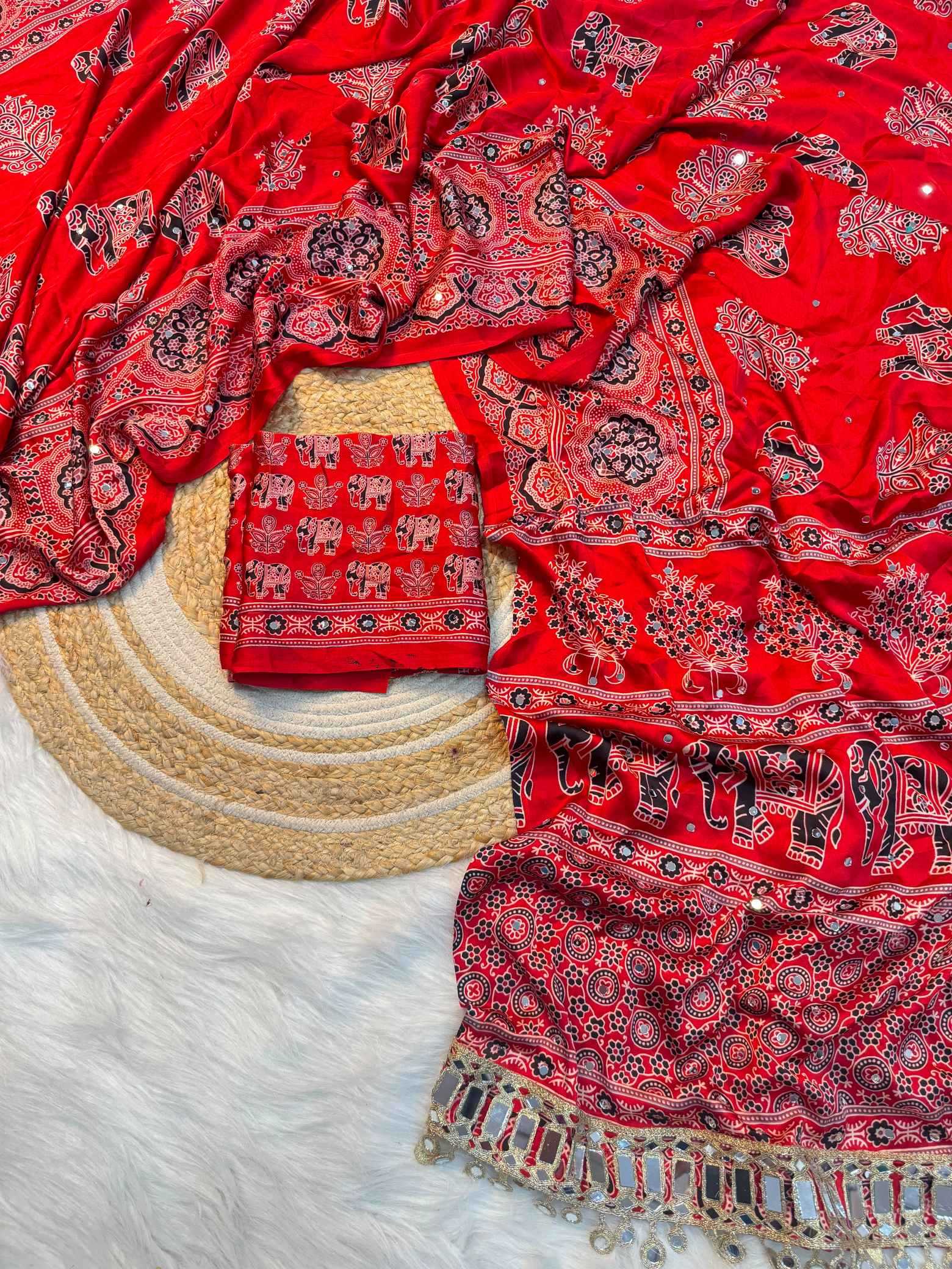 Satin Silk Brocade Saree