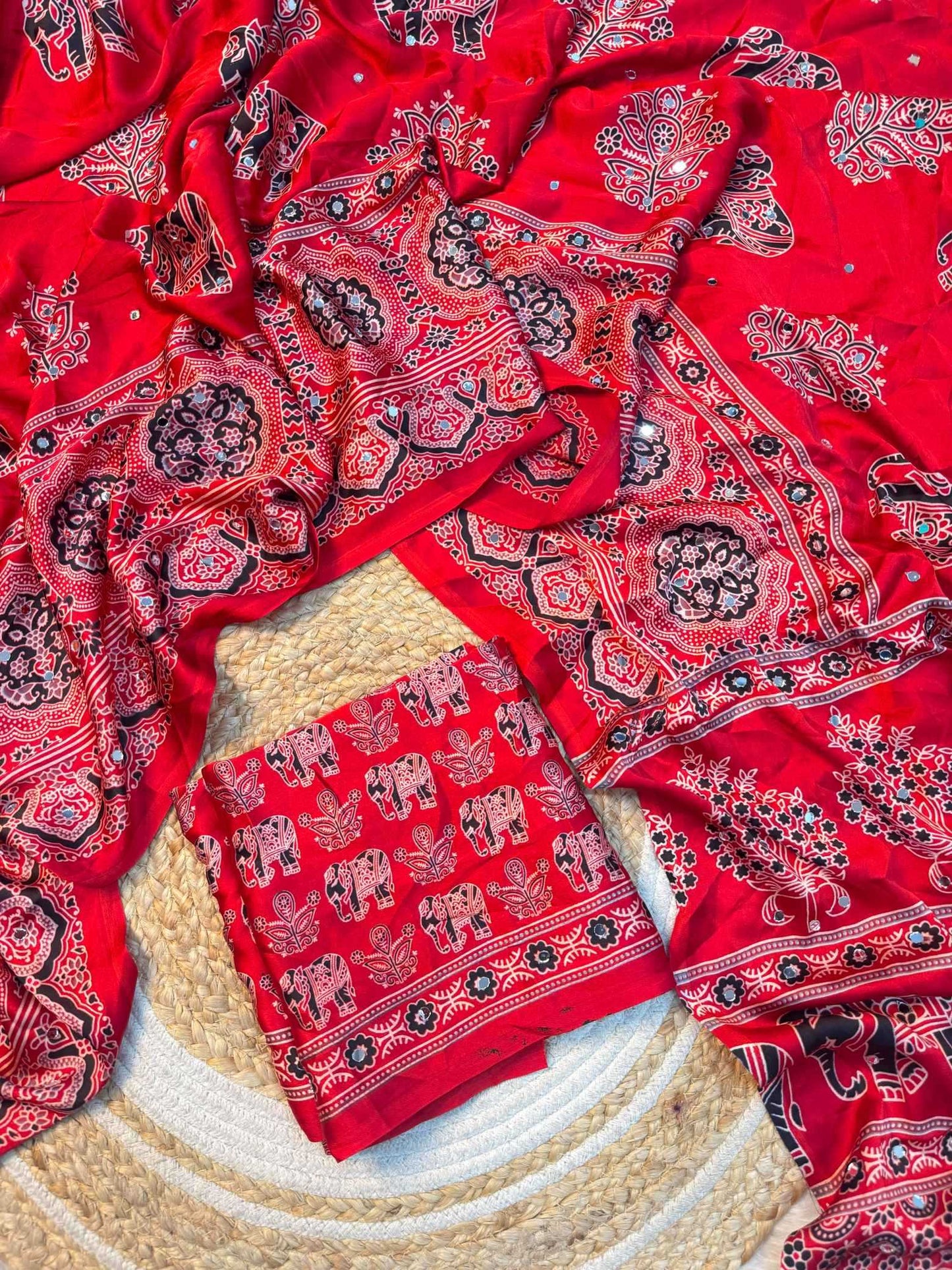 Satin Silk Brocade Saree