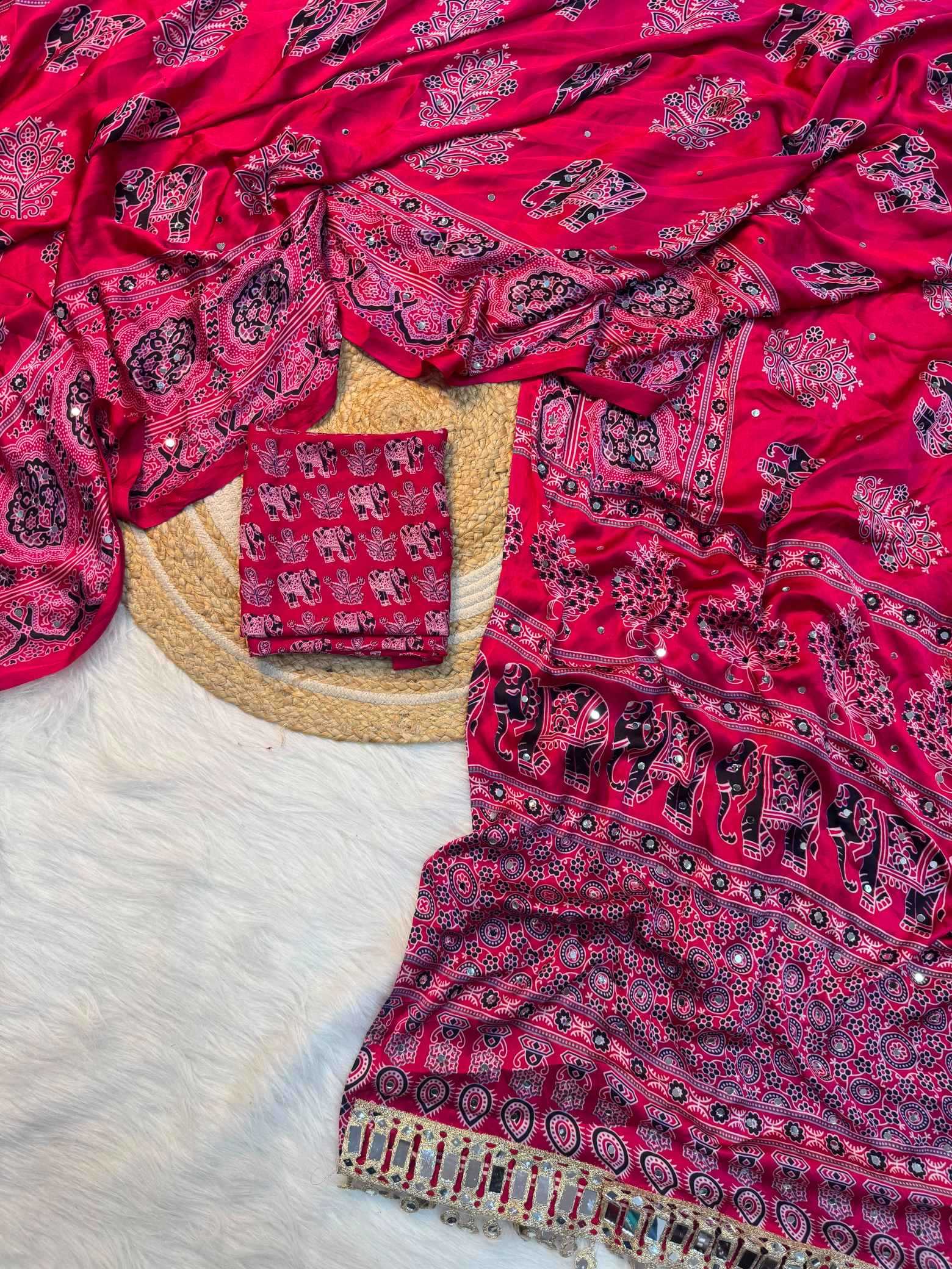 Satin Silk Brocade Saree