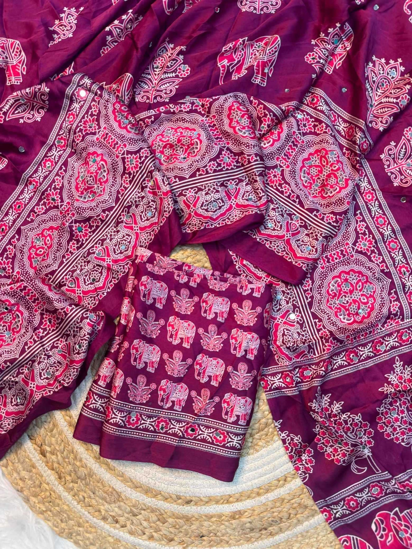 Satin Silk Brocade Saree
