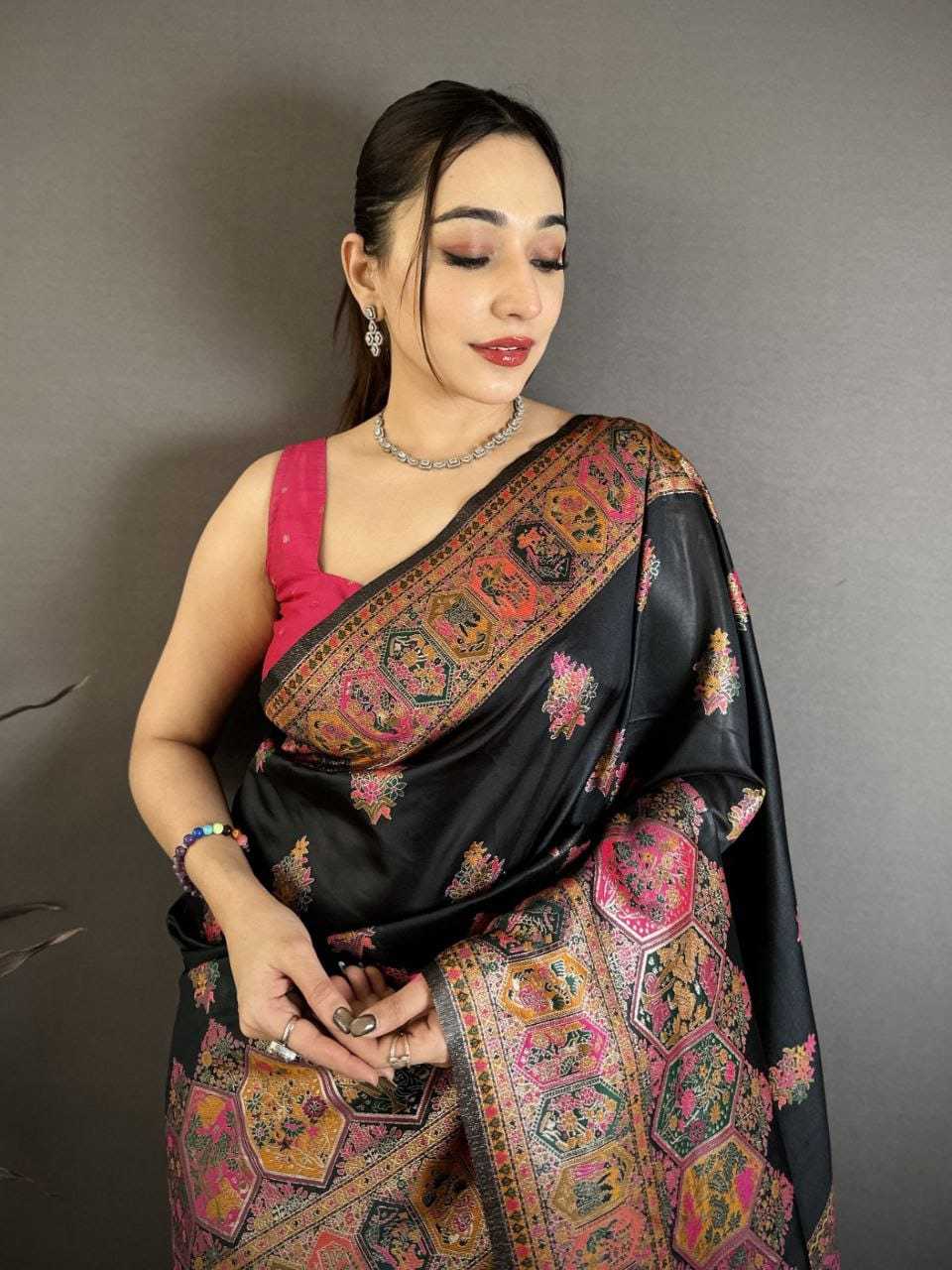 Soft Kashmiri Silk Designer Saree