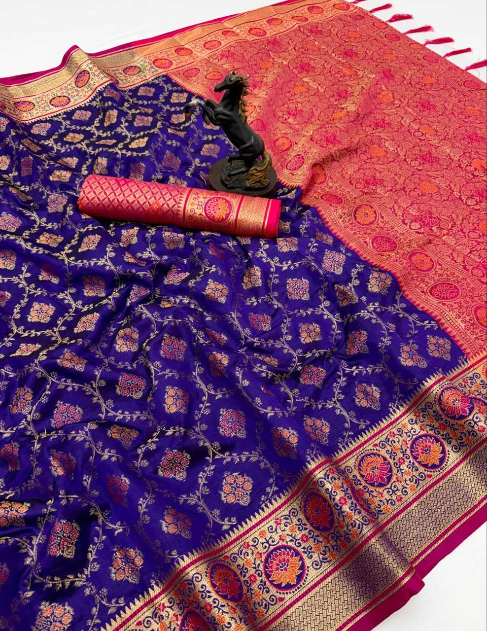 Soft Silk Designer Saree in Green