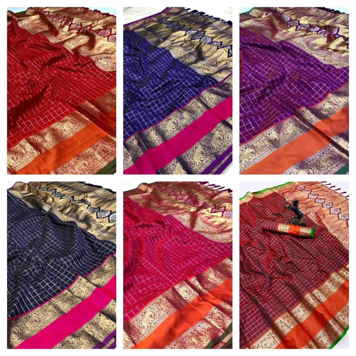 Avantika Jacquard Zari Border Saree