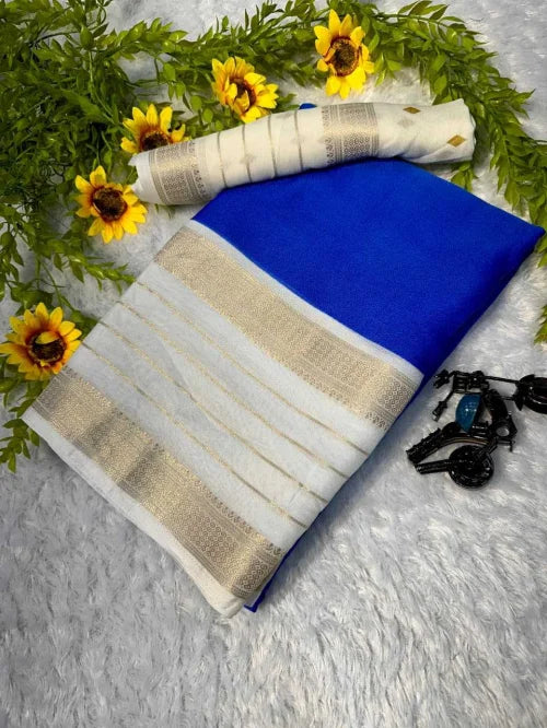 Bagru Soft Silk Designer Saree