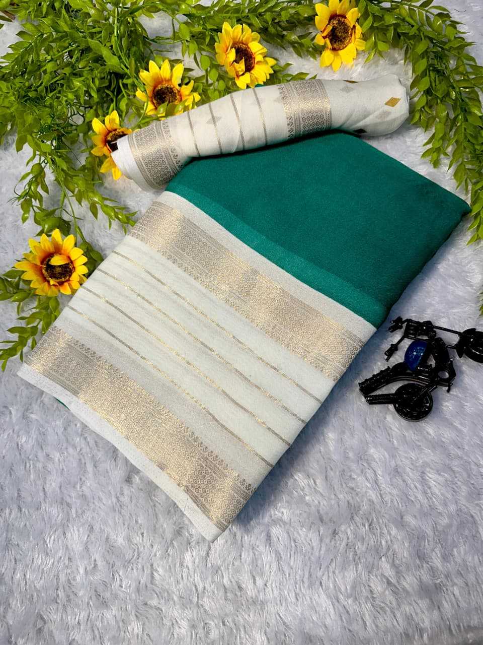 Bagru Soft Silk Designer Saree