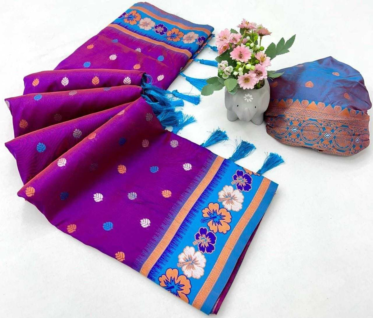 Cept Soft Silk Designer Saree