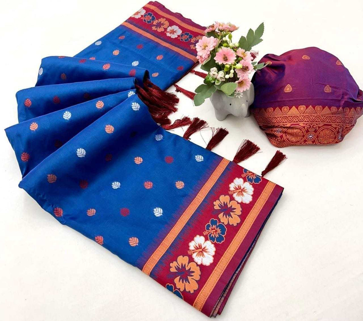 Cept Soft Silk Designer Saree